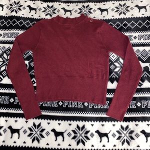 Maroon Crop Top Sweater